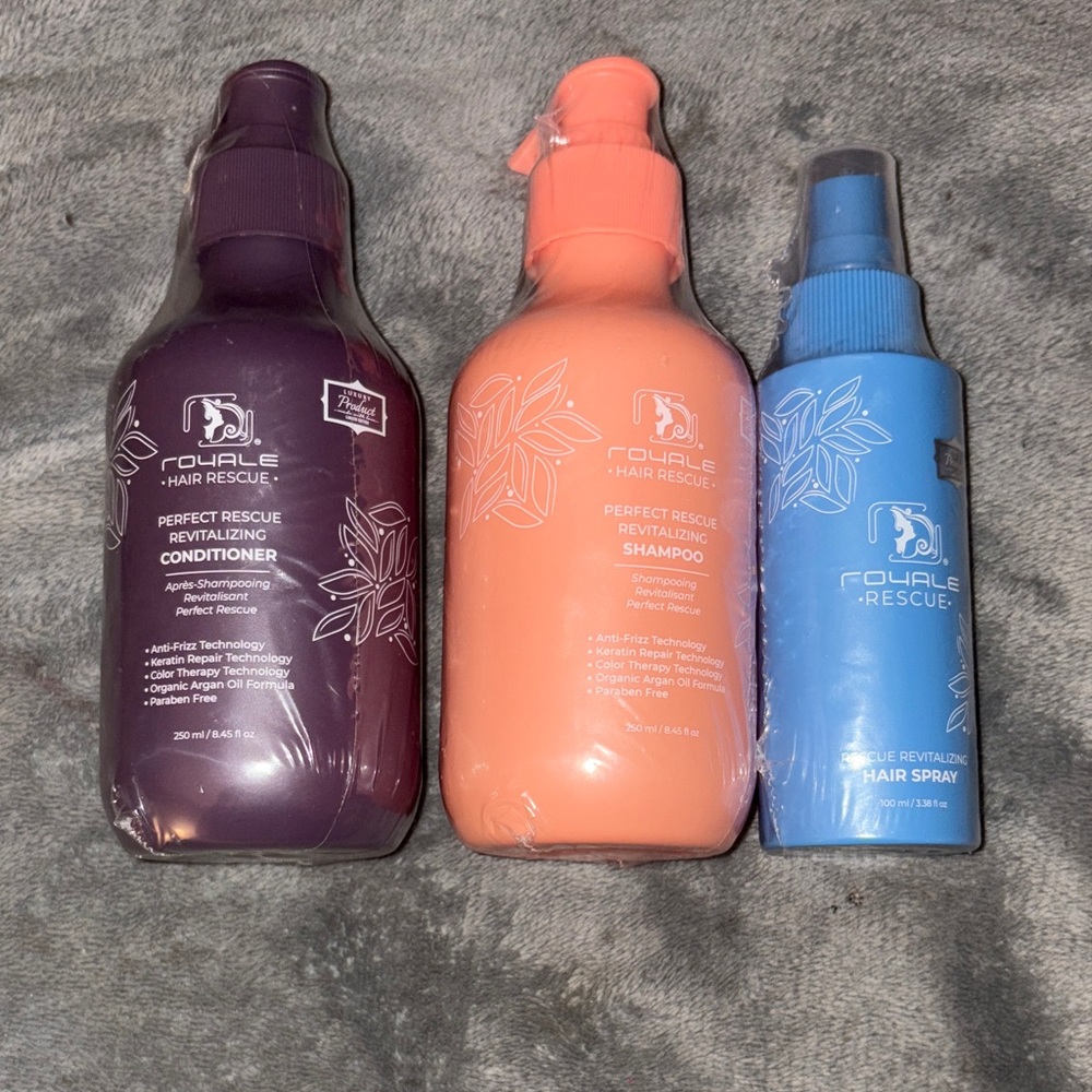 Hair Rescue Revitalizing Set - Purple, Orange, Blue